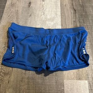 Blue cotton shorts